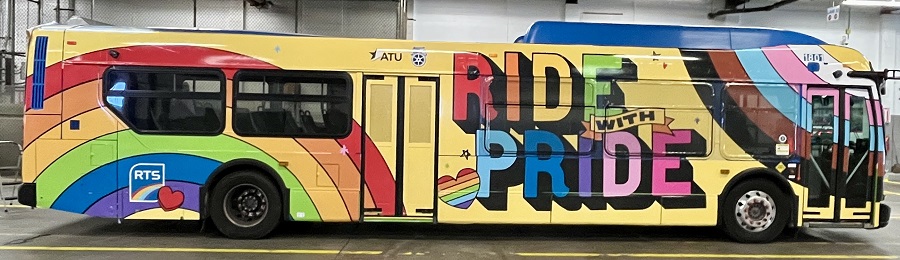 The RTS Pride 2024 Bus